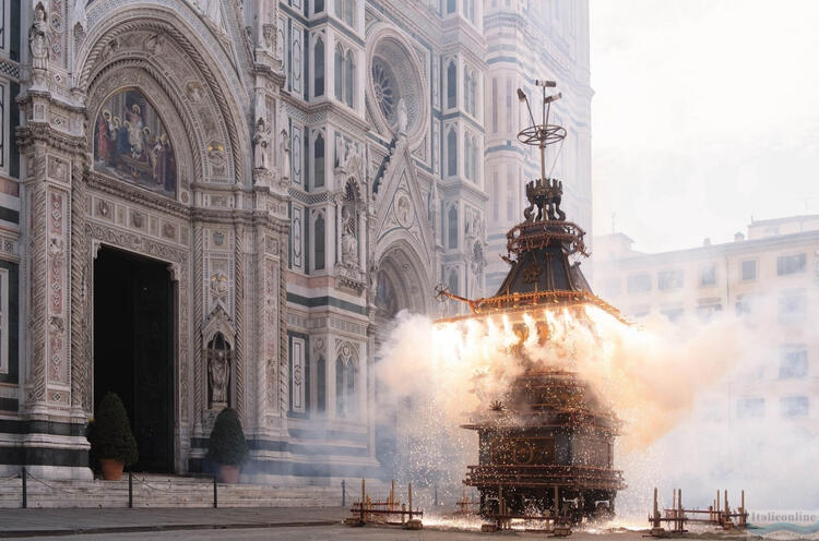 Scoppio del Carro – wybuch wozu we Florencji w Niedzielę Wielkanocną